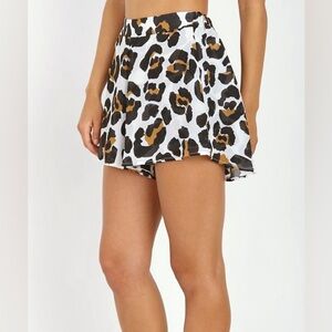Show Me Your Mumu Carlos Swing Shorts in Leopard Small